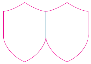 4pp Shield Shape - 1up SRA4