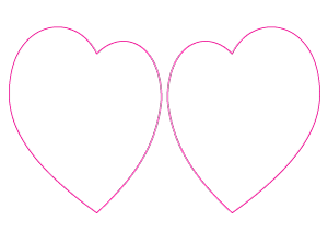 Heart Shape - 2up SRA4